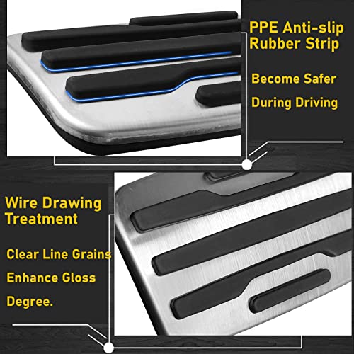 TTCR-II for Chevy Silverado 1500 Pedal Covers 2019-2025, Compatible with GMC Sierra Pedals 2019-2025, for Yukon Racing Pedal 2021-2024 Suburban and 2021-2024 Tahoe (Auto, 2Pcs) - Image 5