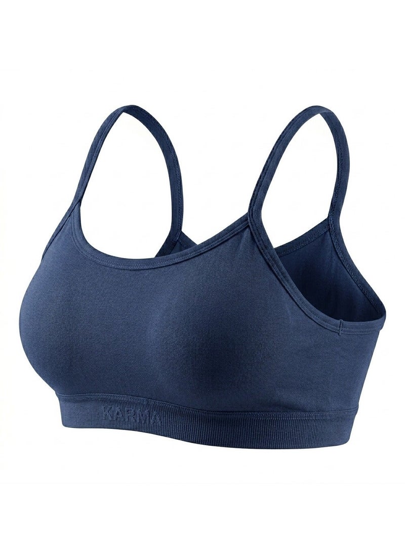 Karma Pack of 3 Padded Comfort Cotton Soft Bra for Girls - Image 3