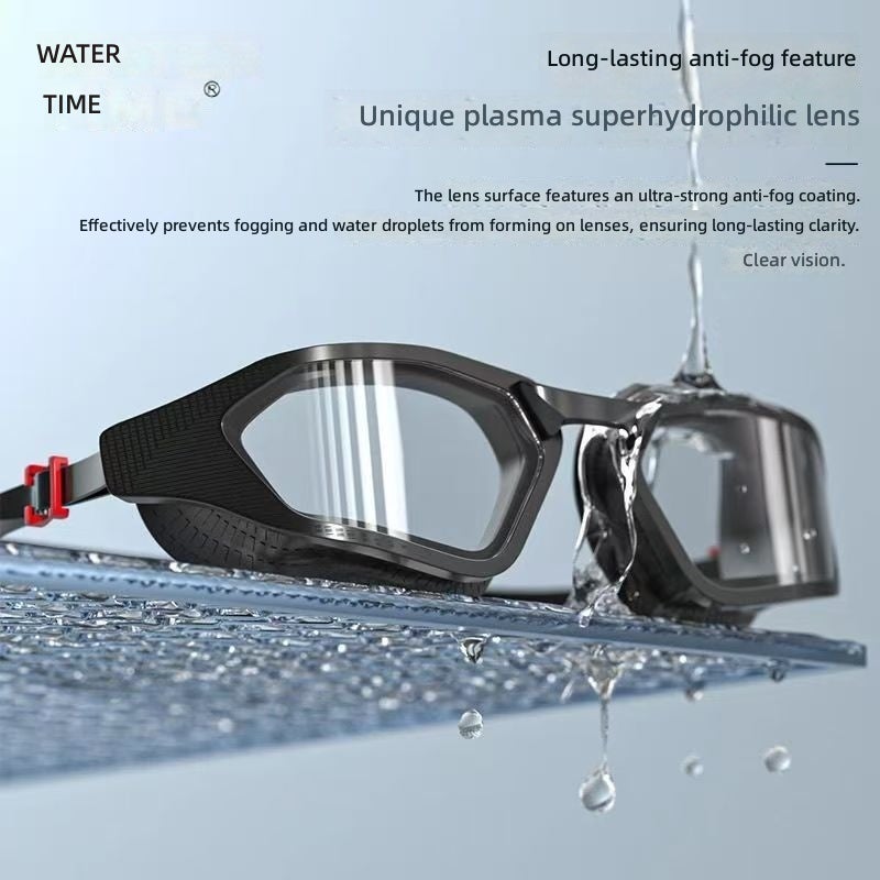 Watertime Swimming Goggles HD Anti-Fog Waterproof Prescription Swim Goggles with Cap for Men Women - Image 5