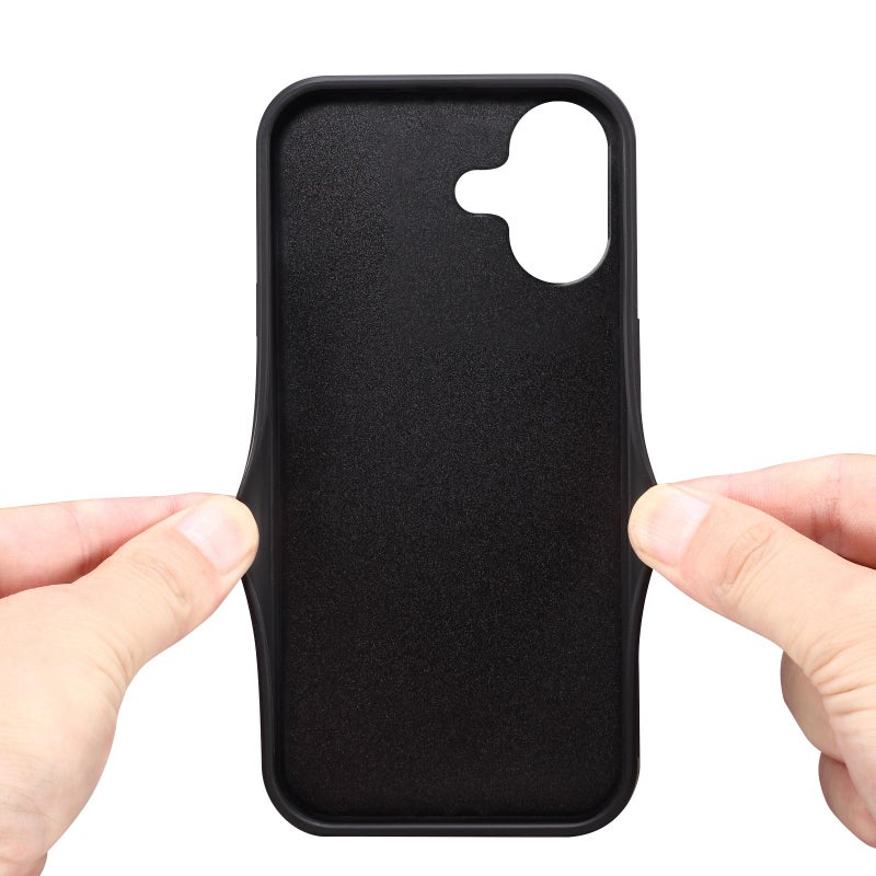 Denior For Iphone 17 D06 Pu Back Cover Card Slot Holder Phone Case(Black) - Image 3