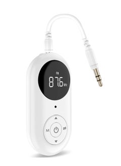 Bluetooth Adapter, Bluetooth 5.3 Transmitter and Receiver,3.5mm Wireless Audio Adapter, AptX Low Latency Dual Link Bluetooth Adapter for TV/PC/Home Sound System/Car