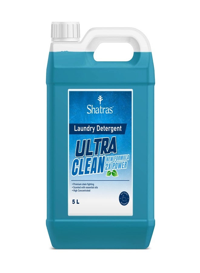 Shatras Lavender liquid detergent, Plant base liquid, Non toxic, Acid free, No harmful Chemicals, Natural Blue,Skin Friendly Lavender(5L) - Image 1