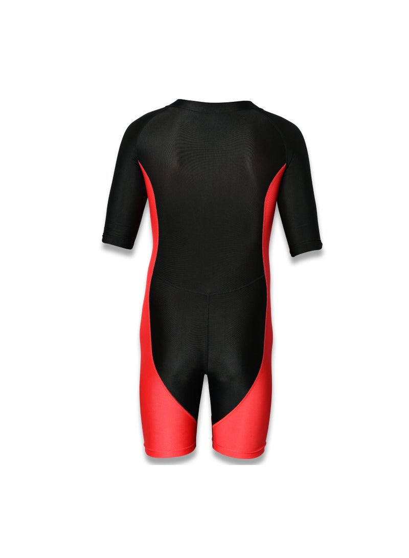 Spall Swimming Short Sleeve  Front Zipper Warm Shorty Diving Suit Sun Protection Suitable for Wakeboarding Diving Snorkeling Sailing - Image 3