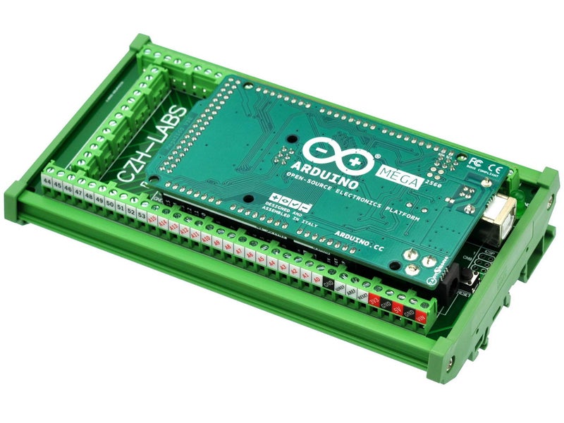 Electronics-Salon DIN Rail Mount Screw Terminal Block Adapter Module, for Arduino MEGA-2560 R3. - Image 5
