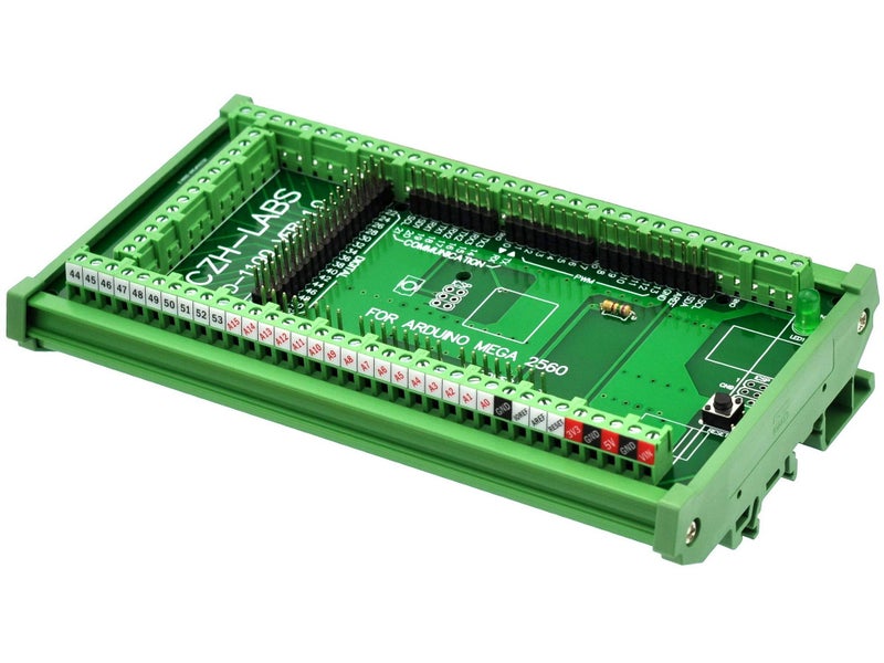 Electronics-Salon DIN Rail Mount Screw Terminal Block Adapter Module, for Arduino MEGA-2560 R3. - Image 3