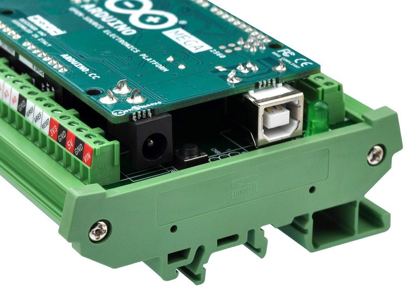 Electronics-Salon DIN Rail Mount Screw Terminal Block Adapter Module, for Arduino MEGA-2560 R3. - Image 4