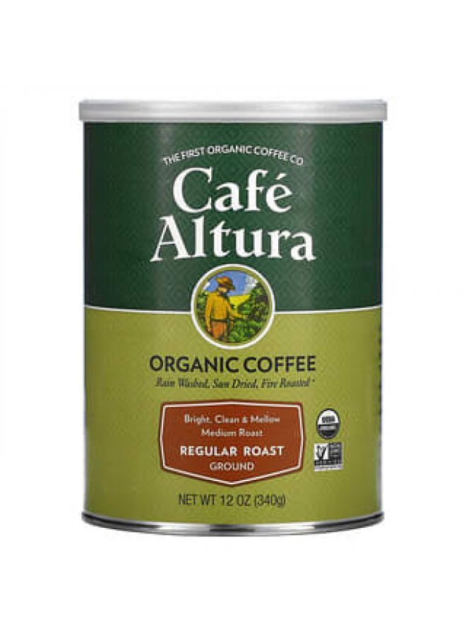 Cafe Altura Cafe Altura, Organic Coffee, Regular Roast, Ground, Medium Roast, 12 oz (340 g)  - Image 2