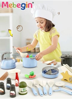 32PCS Kitchen Pretend Play Toy, Cooking Playset with Rich Accessaries, Play Food Set, Fun Pretend Role Play Toy, Creative Play House Toys, Pre School Learning Educational Toys, Ideal Gift for Kids Aged 3+ - pzsku/Z84909CA50EEA5763EF87Z/45/_/1685438567/6eb3664c-35d2-4f4e-b775-76081d69fdd2