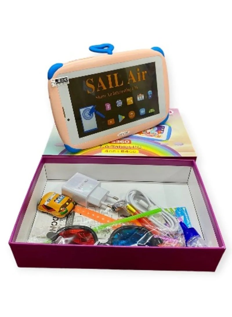 Android Kids Tablet Bluetooth WiFi Parental Control GMS Shockproof Case multiple Pre-Installed apps