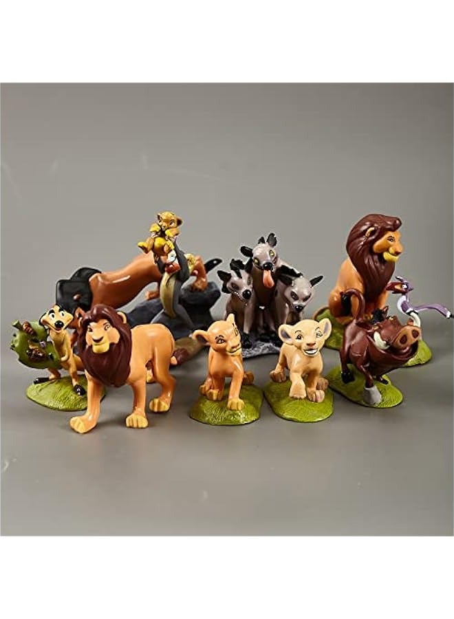 DURKU 9 Lion King Toys, 2-4 inch Lion King Figures - Perfect Cake Topper or Birthday Gift for Kids - Image 2