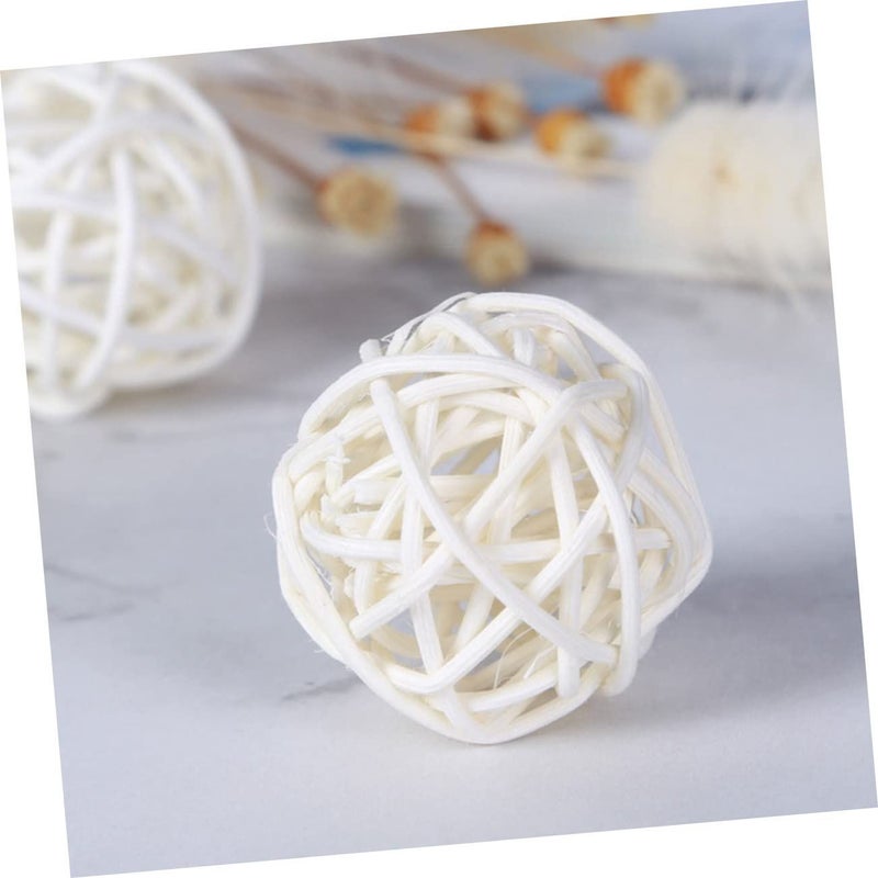 25 Pcs Natural Rattan Balls For Aromatherapy And Home Decor Wicker Decorative Balls - Image 5