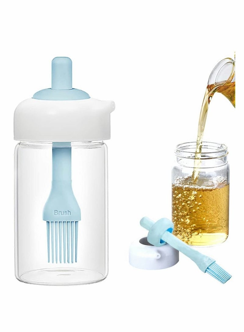 KASTWAVE Oil Dispenser Bottle with Brush, Vinegar Soy Sauce Mister Bottle, Seasoning Container Glass Condiment Bottles for Kitchen Cooking Baking Air Fryer Basting BBQ Buffet Roasting Marinating  - Image 1