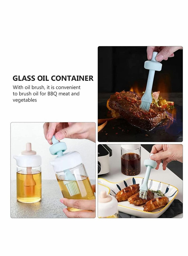 KASTWAVE Oil Dispenser Bottle with Brush, Vinegar Soy Sauce Mister Bottle, Seasoning Container Glass Condiment Bottles for Kitchen Cooking Baking Air Fryer Basting BBQ Buffet Roasting Marinating  - Image 4