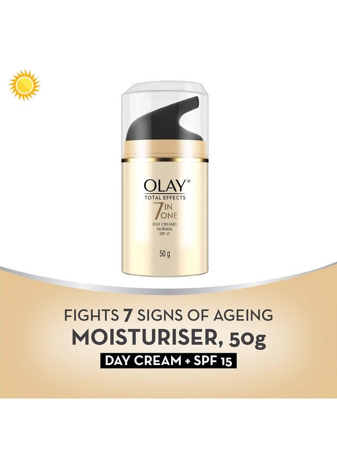 Olay Total Effects Day Cream With Spf 15 | Fights 7 Signs Of Ageing | With Niacinamide And Green Tea Extracts | Normal, Oily, Dry, Combination Skin | 50G - Image 4