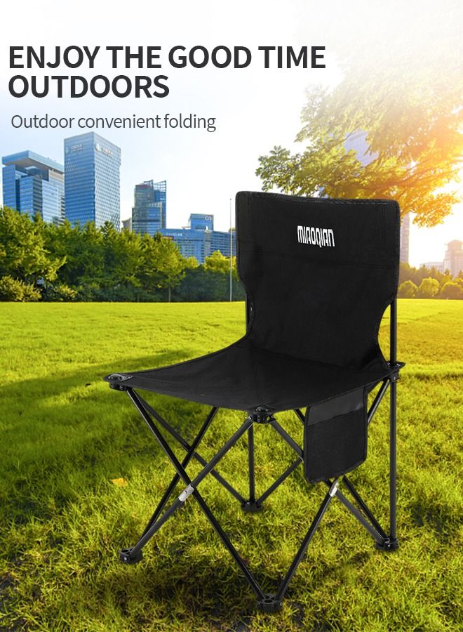 GROIC Portable Camping Chairs, Lawn Folding Chair Heavy Duty for Adults 200KG, Sports Fishing Chairs, Side Pockets, Compact Portable Chair for Beach, Fishing, Picnic,Indoor etc - Image 5