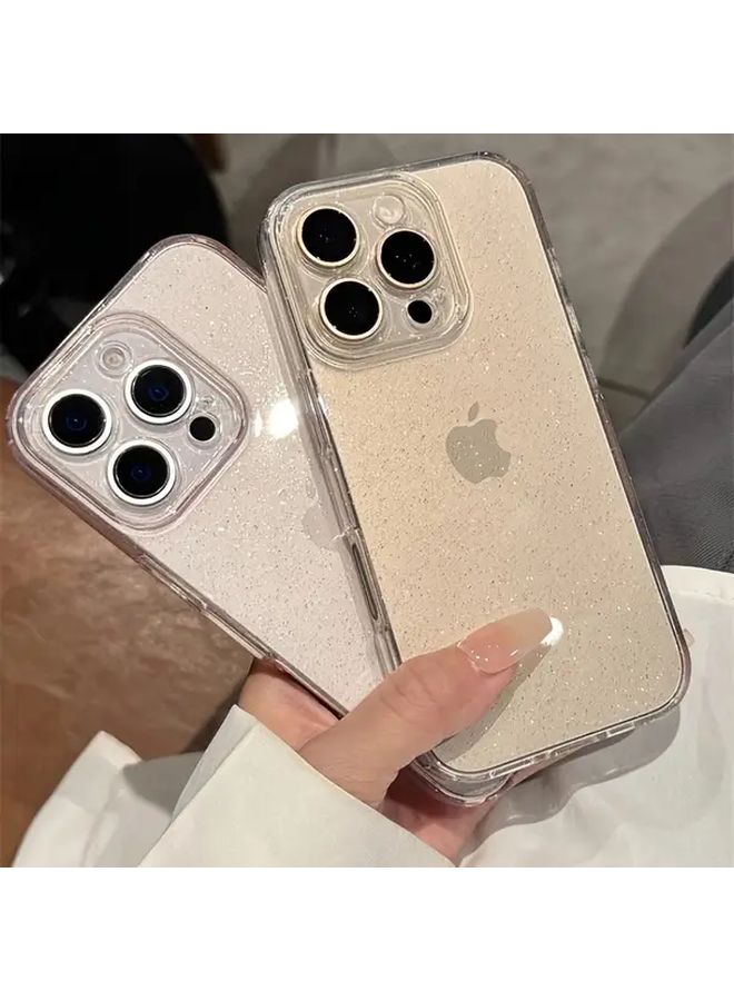 Transparent Black Ultra Thin Glitter Case For iPhone 15 Protective Slim Design - Image 4