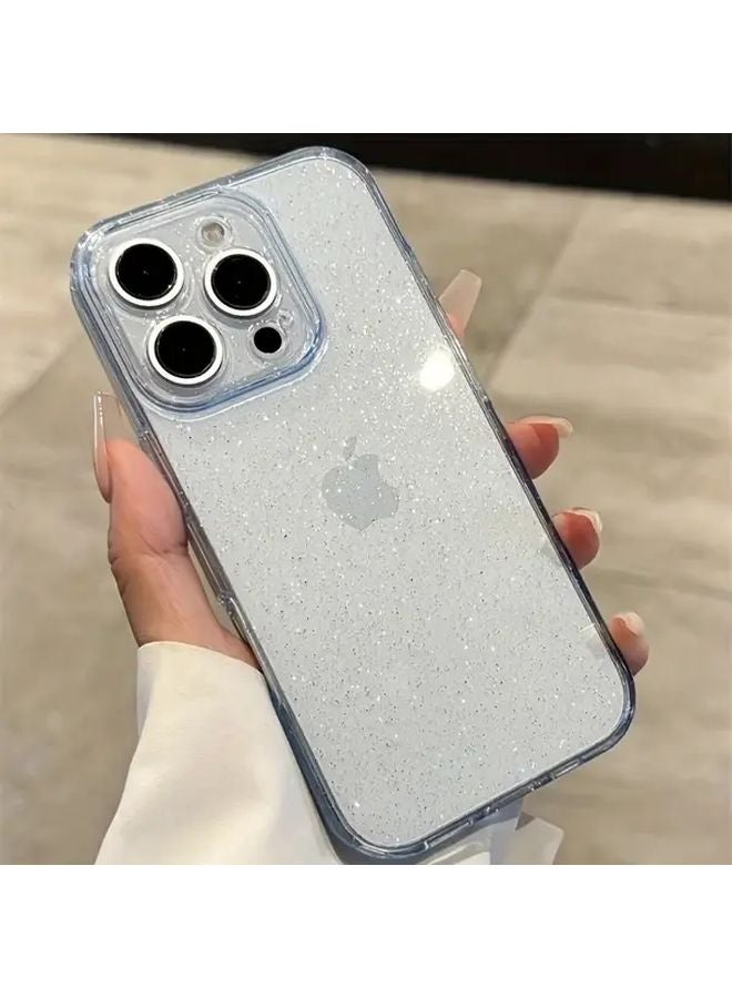 Transparent Black Ultra Thin Glitter Case For iPhone 15 Protective Slim Design - Image 3
