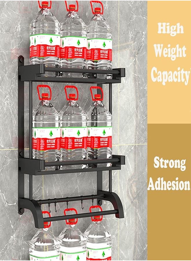 Kutis 3 Tier Wall Mounted Bathroom Rack with Towel Bar Shower Storage Organizer Shelf 58.5 X 61 X 15  - Image 5