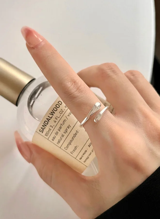 Take Two Take Two Waterdrop Shape Ring And Cuff Bracelet Jewelry Set