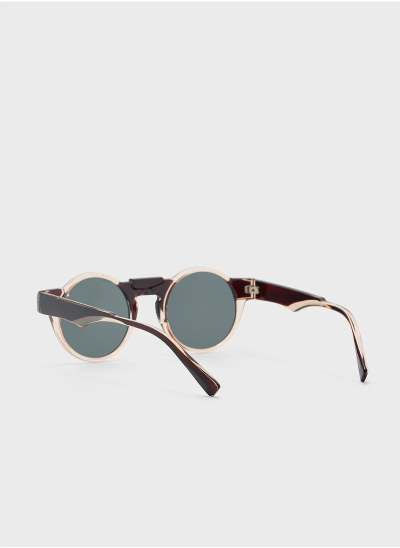 سفنتي فايف Casual Round Shape Sunglasses