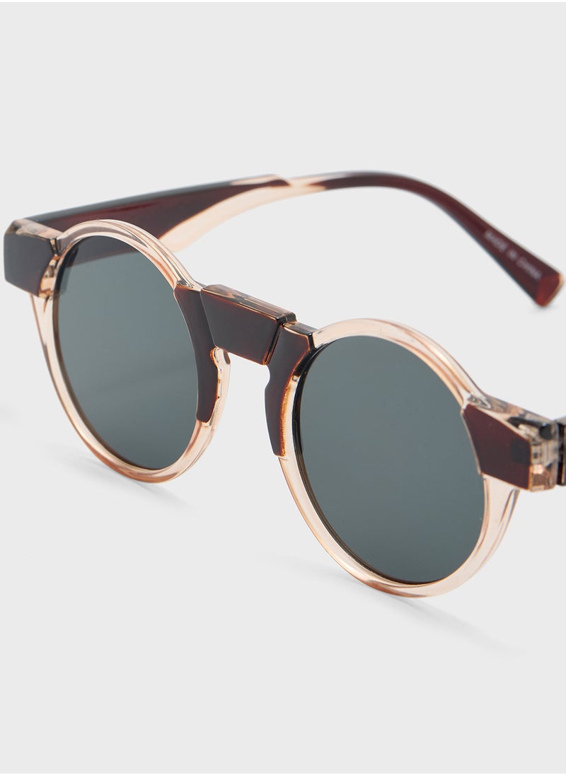 Seventy Five - Casual Round Shape Sunglasses - Image 1