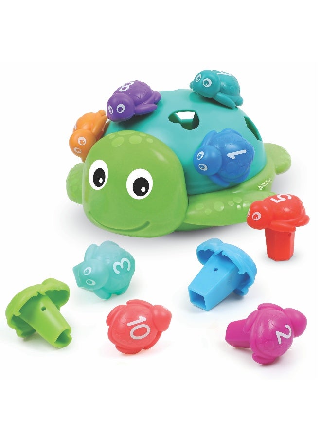 Learning Resources سيمور سلحفاة البحر (العد والأشكال، مجموعة مكونة من 5 قطع، للأعمار 18 شهرًا فما فوق) - Image 1