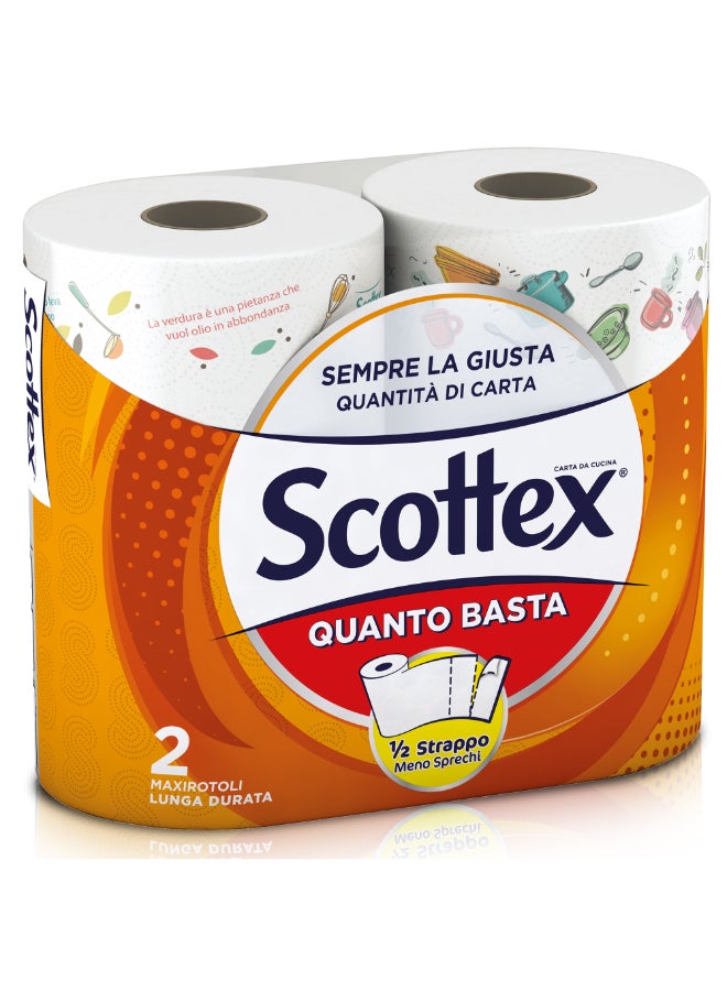 Scottex Maxi Quanto Basta Kitchen Towel 2 Rolls - Image 1