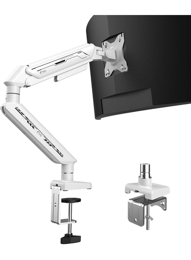 ETHU Single Monitor Arm, Adjustable Gas Spring Monitor Stand for 13-32 inch Monitor up to 9kg, Full Motion Computer Monitor Mount - Image 1