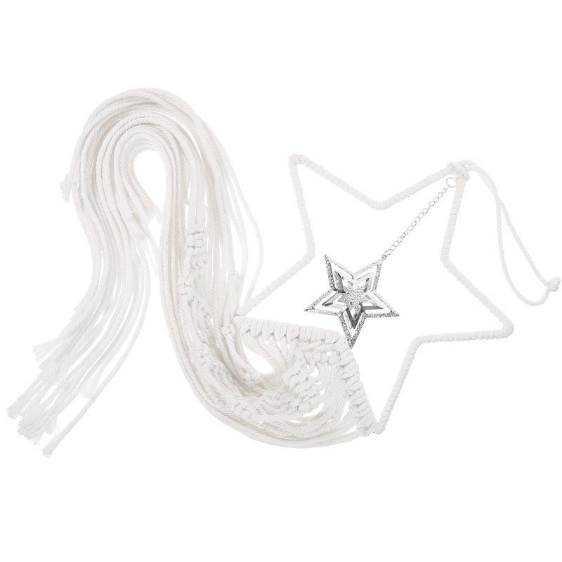 Wall Hanging Macrame Hollow Star Cotton Rope - Image 5