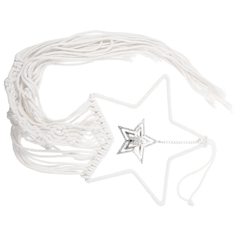 Wall Hanging Macrame Hollow Star Cotton Rope - Image 1