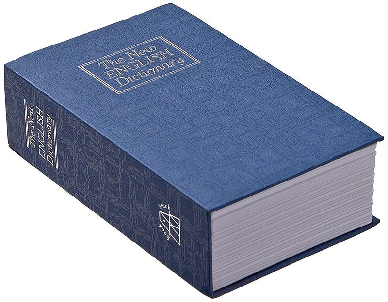 PATTAR Dictionary Book Hidden Safe Jewelry BoxCash Locker Key Locker Metal Private Diary Multi Color small size - Image 1