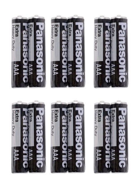 12 Pieces Extra Heavy Duty AAA Batteries