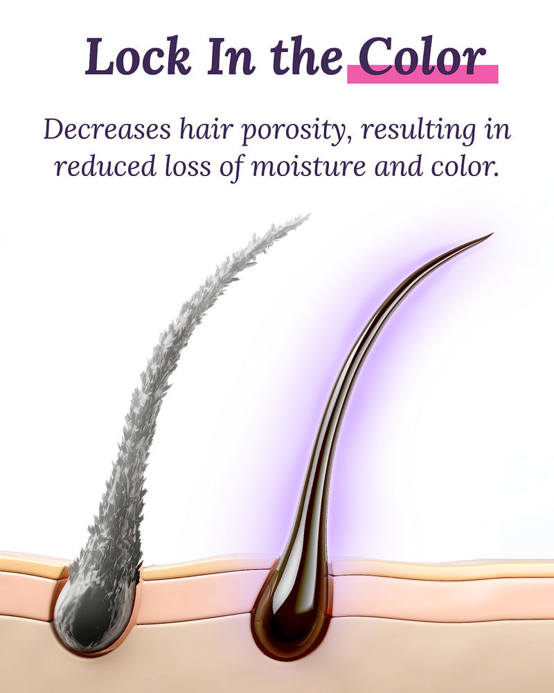 Keranique Color Safe Shampoo and Conditioner - Protect and Extend Color Shampoo and Conditioner for Women with Dry, Fine, Color Treated Hair - Sulfate Free Set for Colored Hair with UV Protection - Image 3