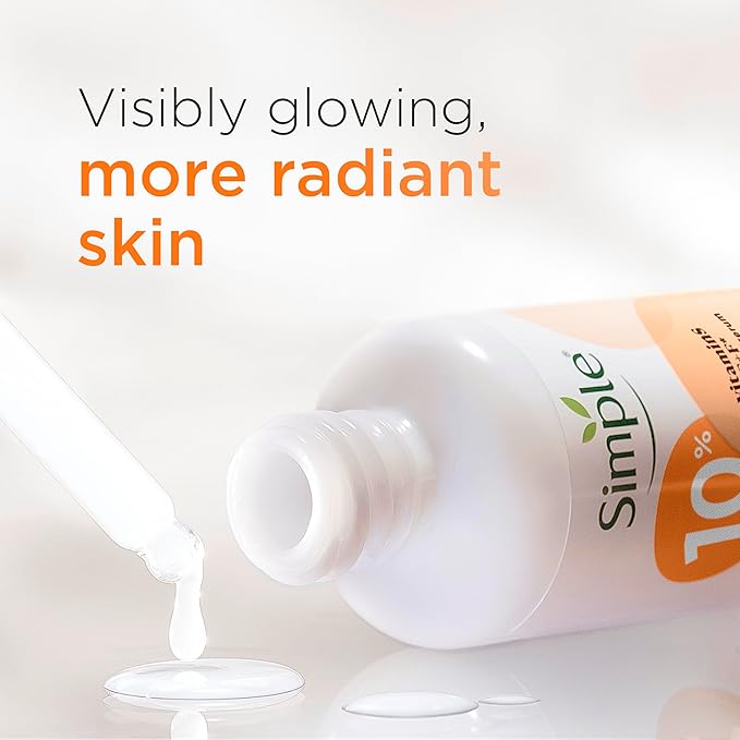Simple 10 Vitamin C E F Booster Serum Vitamin C serum for Face Suitable for all Skin Types for Youthful Glowing Skin 30 ml - Image 2