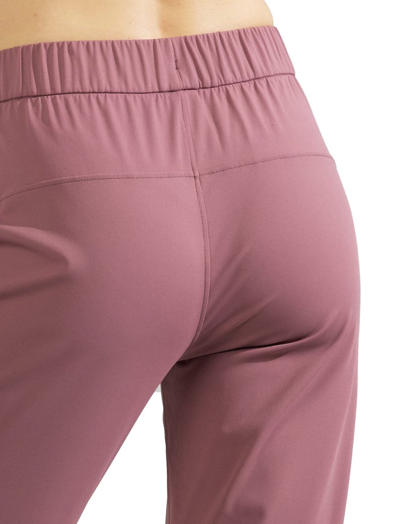 AJISAI Women's Joggers Pants with Pockets Drawstring Sweatpants for Running Workout Lounge Wear Mauve L - Image 2
