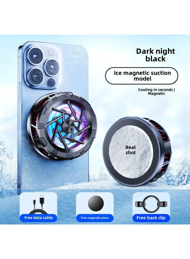 [Wireless Charging Magnetic/Back Clip Dual-purpose] Applicable To Apple Mobile Phone Radiator 16promax Live Special-Color:[overclocking Icing Model + 15w High Power + Two-speed Adjustment + Magnetic Back Clip Two-in-one]☆Extreme Cold Tec Semiconductor Refrigeration☆Mute☆Free Finger Cot + Versatile Clip  - Image 1