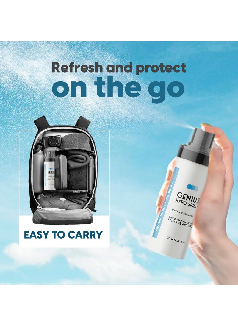 Genius Hypo Spray from so sandy - The first product in Egypt and the Middle East that contains hypochlorous acid to cleanse, soothe, and improve skin health. It helps reduce redness and is suitable for sensitive skin