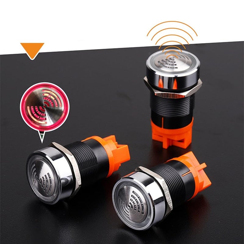 Intermittent Flash LED Alarm Indicator Light Buzzer Signal Lamp AC220V - Image 4