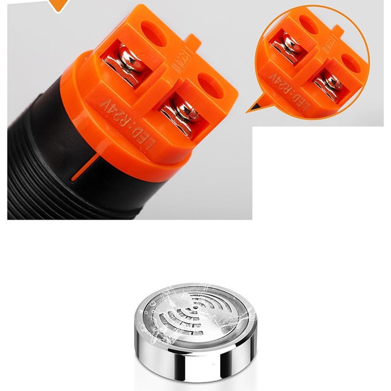 Intermittent Flash LED Alarm Indicator Light Buzzer Signal Lamp AC220V - Image 5