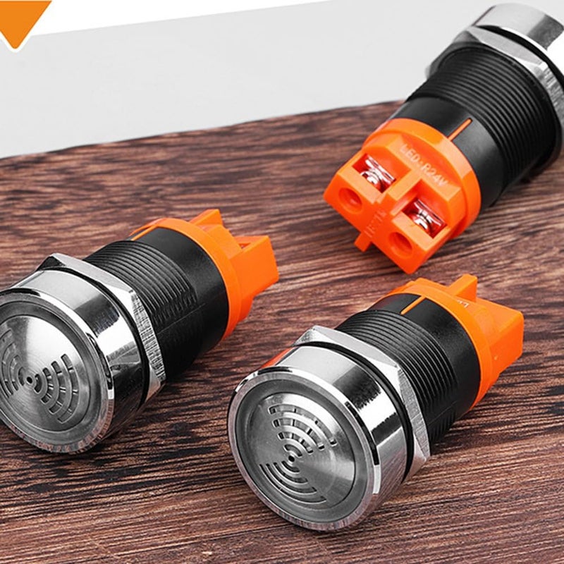 Intermittent Flash LED Alarm Indicator Light Buzzer Signal Lamp AC220V - Image 3