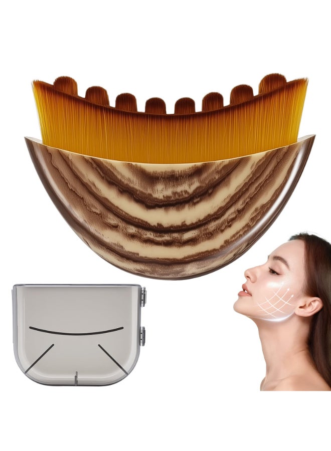 Holifada Lymphatic Contour Face BrushDry Brushing Face Brush Lymphatic Drainage Massager for FaceChin Jawline Sculpting Designed to Fit The Skin Precisely and Relieve Fatigue 1Pcs - Image 2