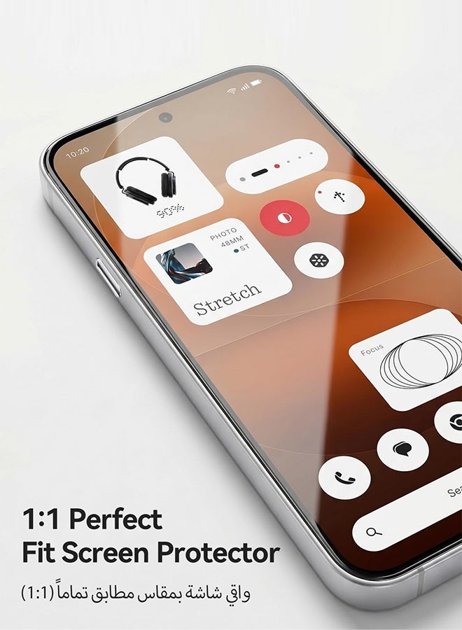 Tersely [3 Pack] 9H Tempered Glass Screen Protector for Nothing Phone (4a) Pro, Case Friendly, Ultra-clear, Shatterproof Anti-Scratch Film Screen Protector - Image 2