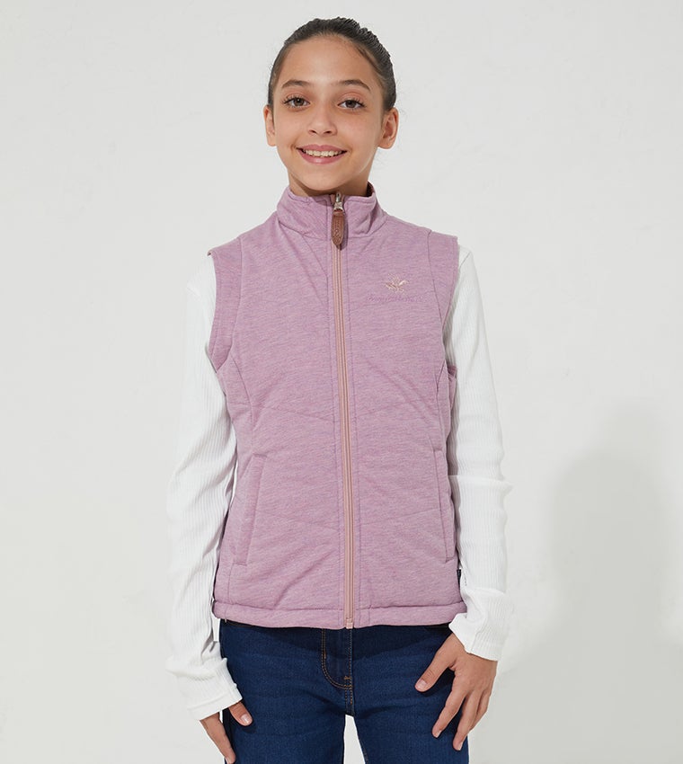 BEVERLY HILLS POLO CLUB Logo Embroidered Regular Fit Vest