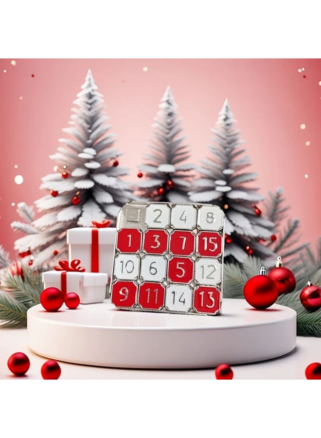 One Size Metal Digital Puzzle Brain Teaser Game Portable Huarong Road - Image 5