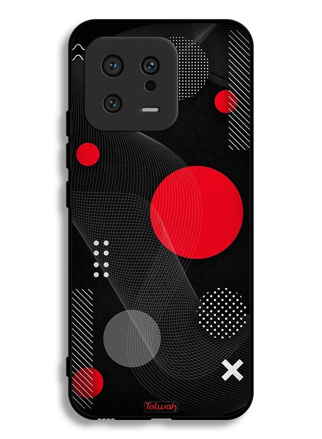 Tolwak Xiaomi 13 Protective Case Cover Round And Cross Shape Pattern - Image 2