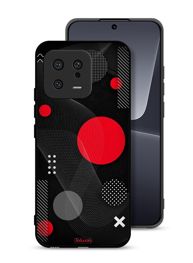 Tolwak Xiaomi 13 Protective Case Cover Round And Cross Shape Pattern - Image 1