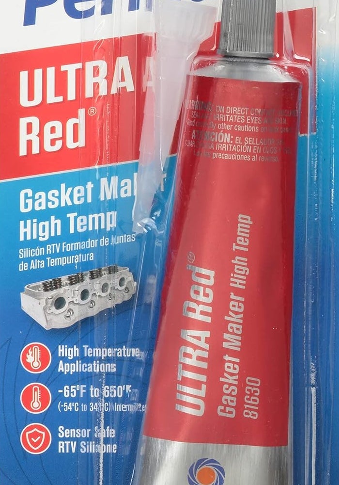 Permatex 81630 Ultra Red High Temperature Gasket Maker 3 oz - Image 1