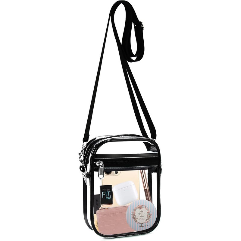 Transparent PVC Crossbody Cosmetic Bag Waterproof - Image 2