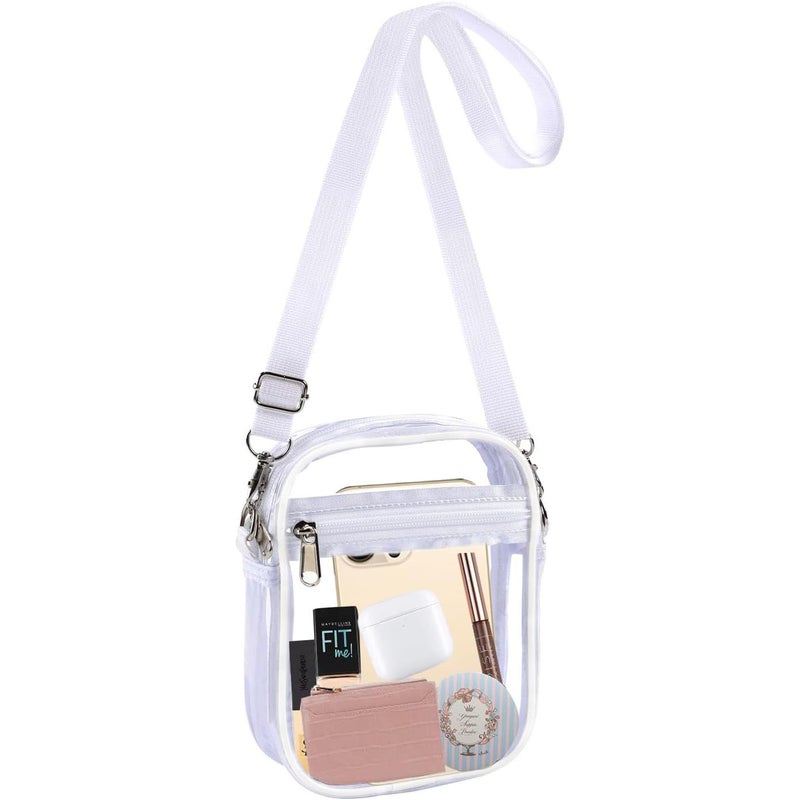 Transparent PVC Crossbody Cosmetic Bag Waterproof - Image 1