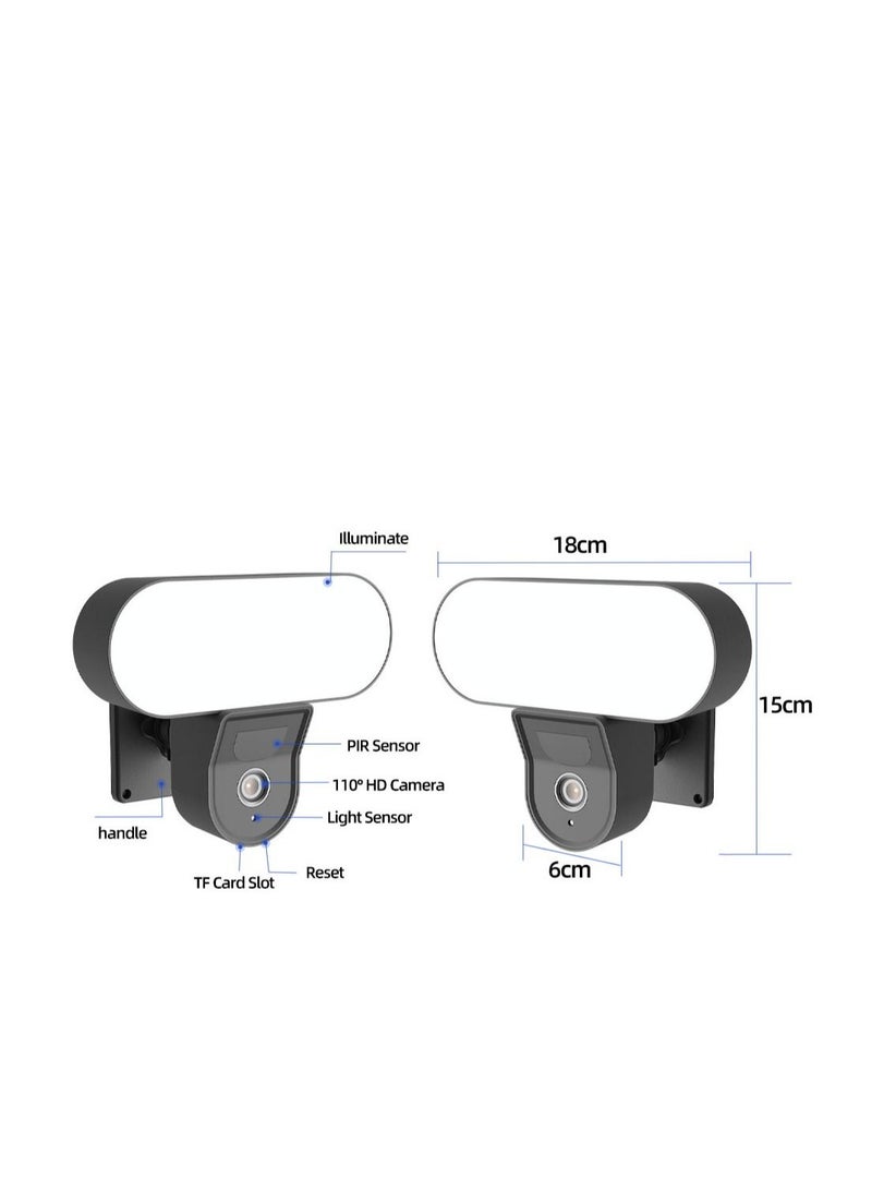 GULFLINK Floodlight 2K WiFi Camera 3MP Security Cam 10W Floodlight Siren Alarm Video Surveillance Smart Home Bulb Cam CCTV Street Cam  - Image 2